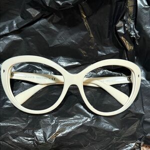 Prada Ivory Cat-Eye Frames